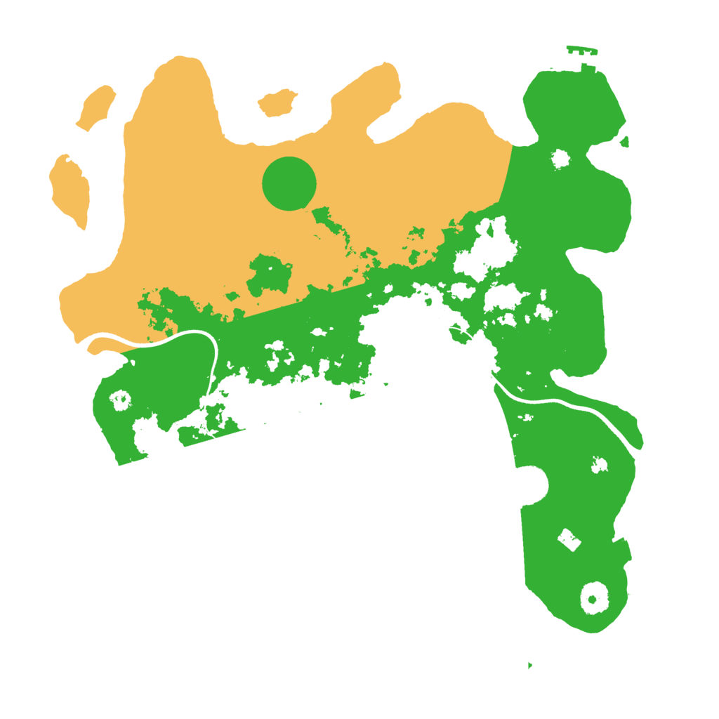 Biome Rust Map: Procedural Map, Size: 3500, Seed: 24340810