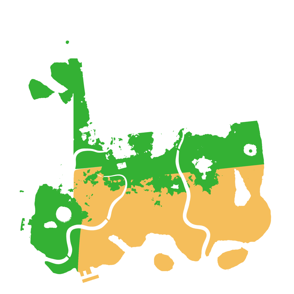 Biome Rust Map: Procedural Map, Size: 3500, Seed: 20667460