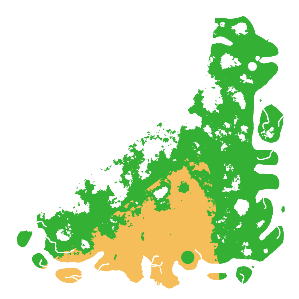 Biome Rust Map: Procedural Map, Size: 6000, Seed: 6256558