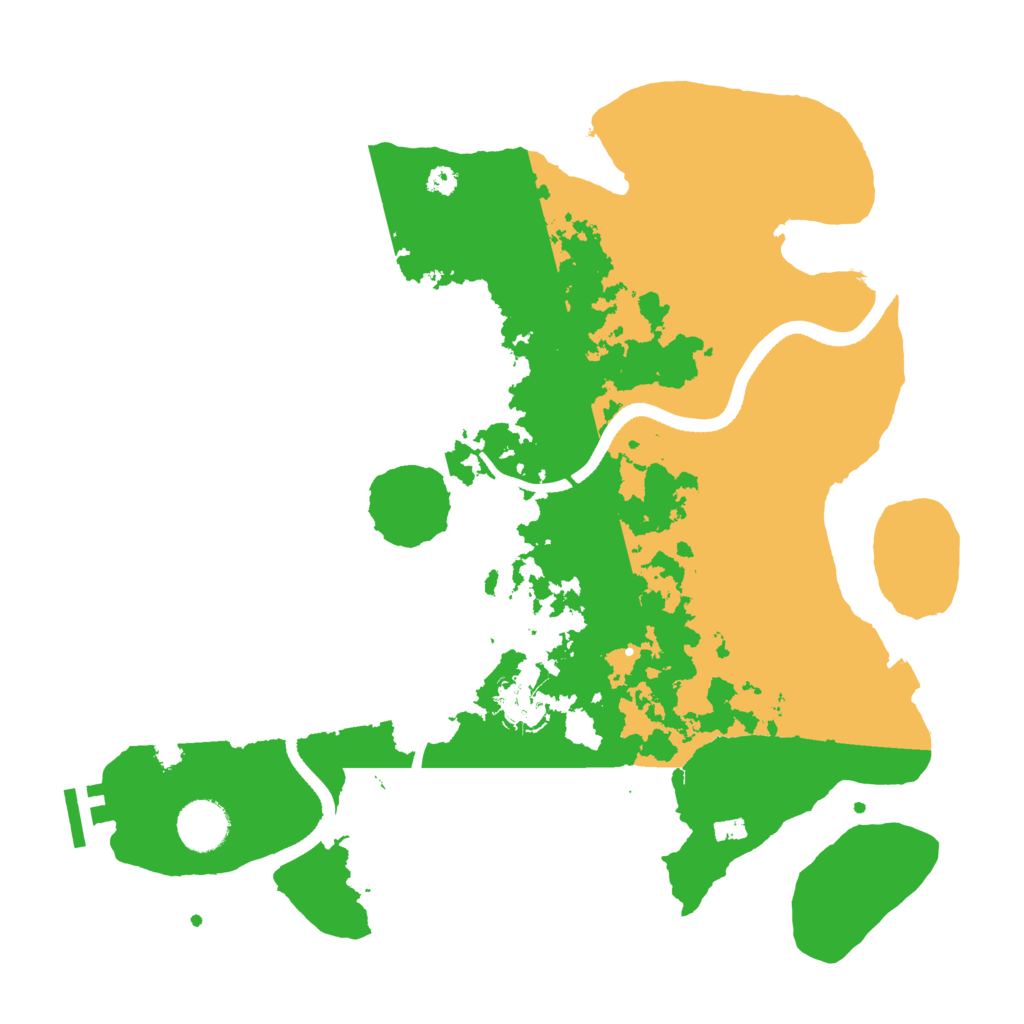Biome Rust Map: Procedural Map, Size: 3500, Seed: 64275458