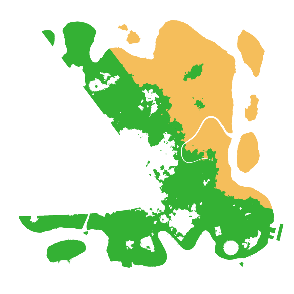 Biome Rust Map: Procedural Map, Size: 3500, Seed: 506474308