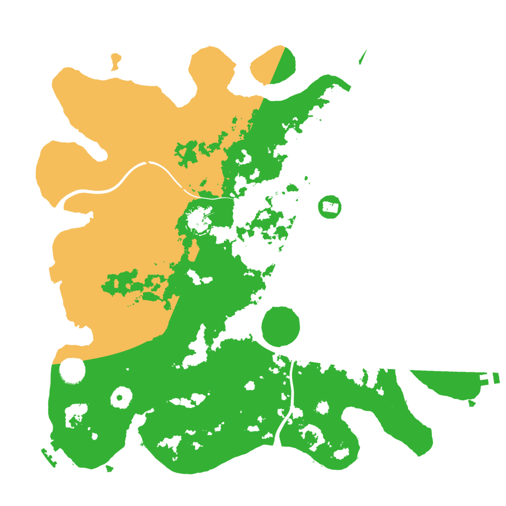 Biome Rust Map: Procedural Map, Size: 3500, Seed: 64716673