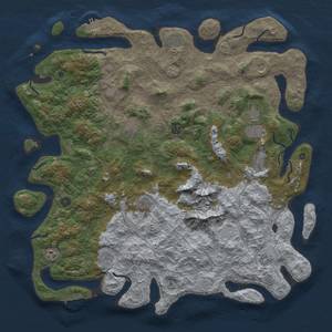 Thumbnail Rust Map: Procedural Map, Size: 5000, Seed: 722777, 18 Monuments