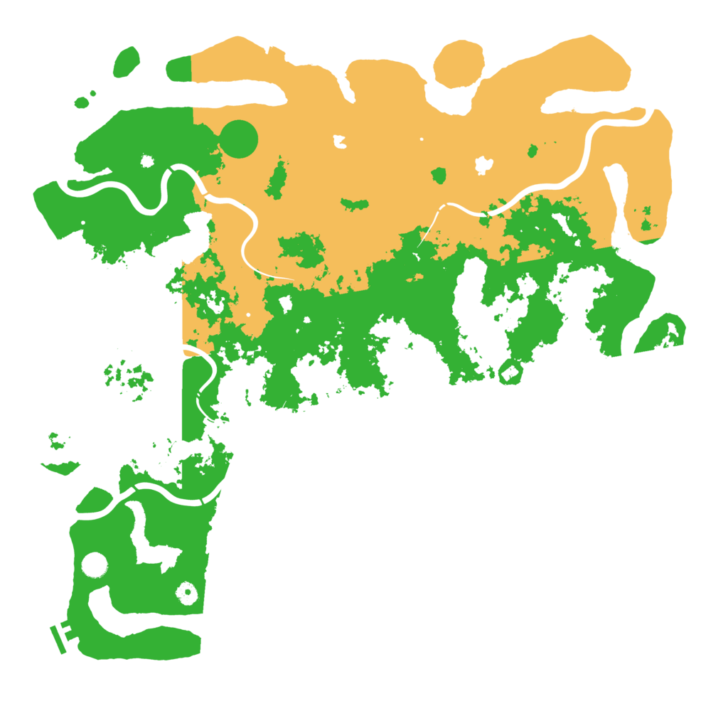 Biome Rust Map: Procedural Map, Size: 5000, Seed: 722777