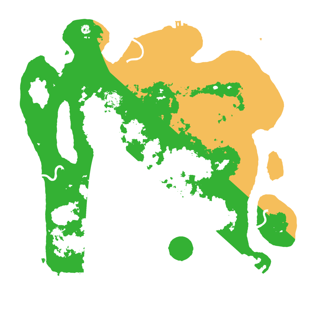 Biome Rust Map: Procedural Map, Size: 3500, Seed: 20610333