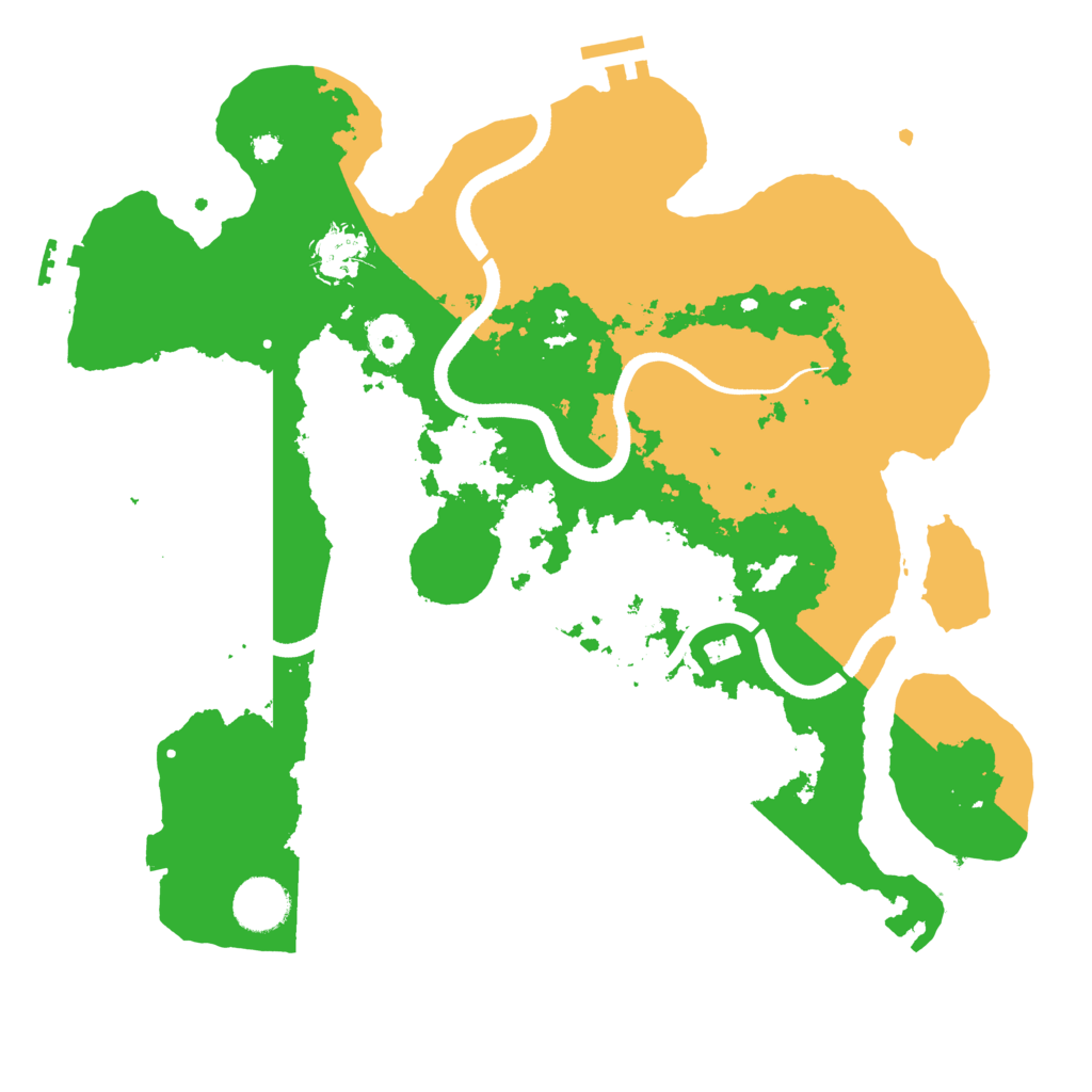 Biome Rust Map: Procedural Map, Size: 3500, Seed: 20610333