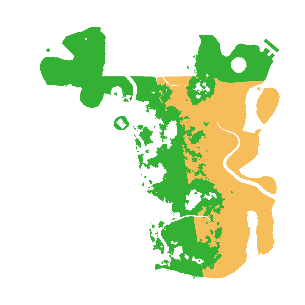 Biome Rust Map: Procedural Map, Size: 3500, Seed: 92415137
