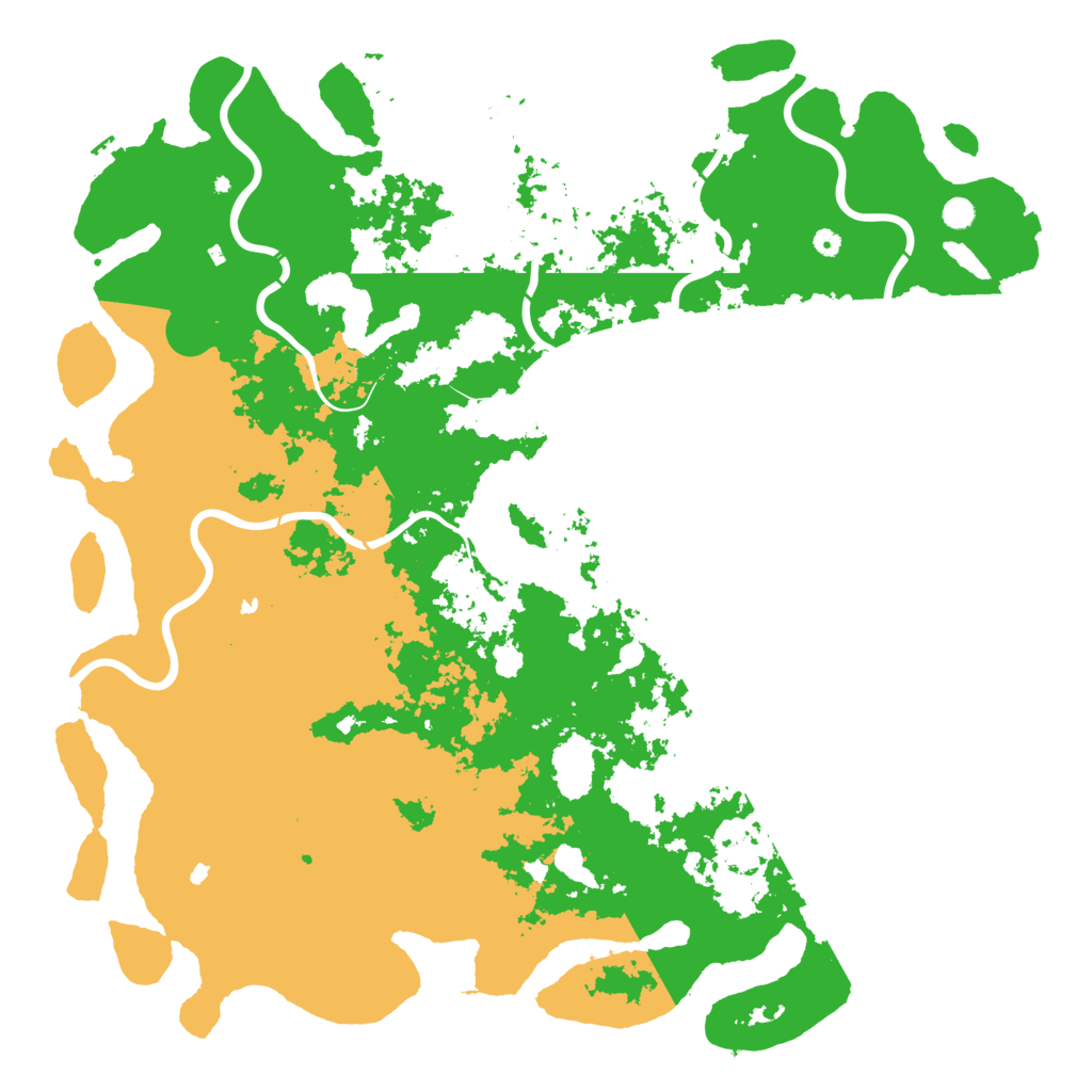 Biome Rust Map: Procedural Map, Size: 6000, Seed: 23492734