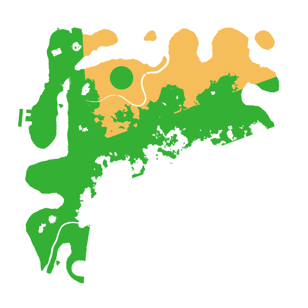Biome Rust Map: Procedural Map, Size: 3500, Seed: 6692661