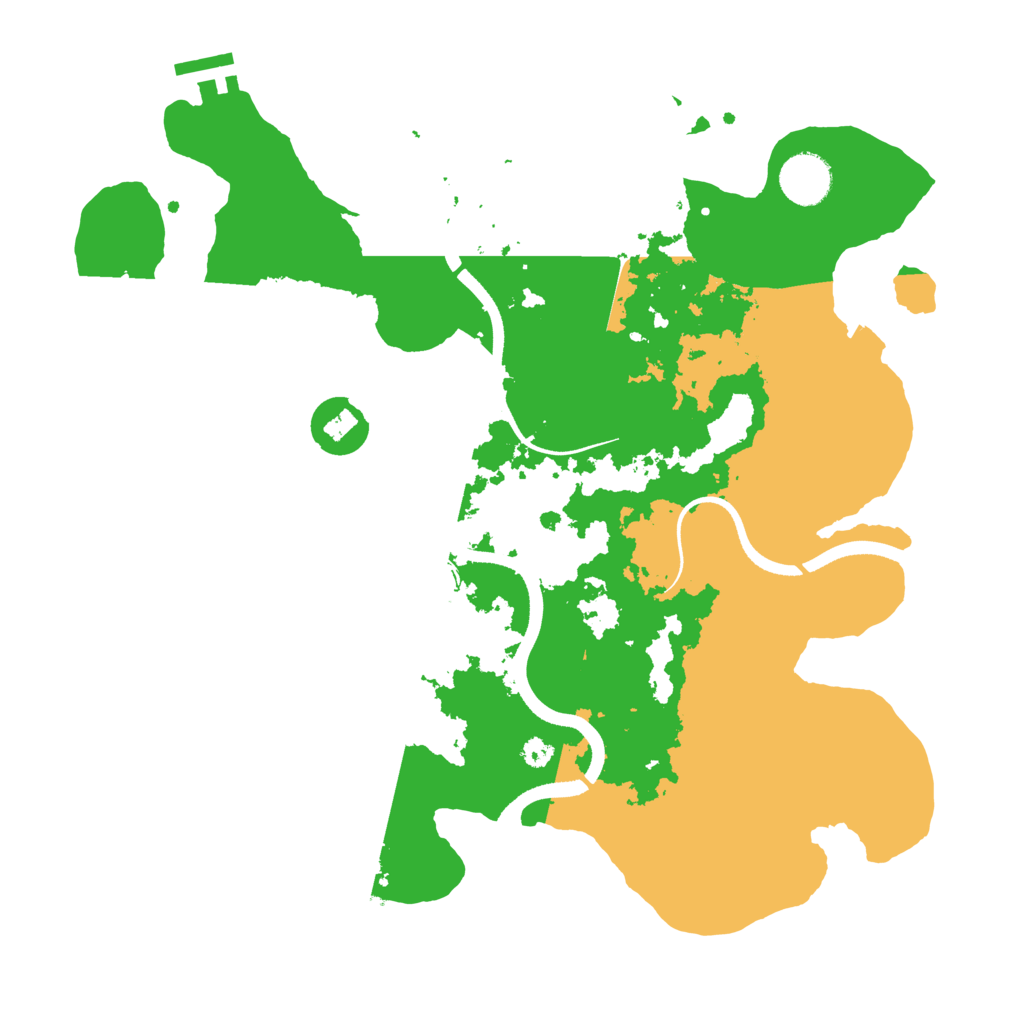 Biome Rust Map: Procedural Map, Size: 3500, Seed: 48846542