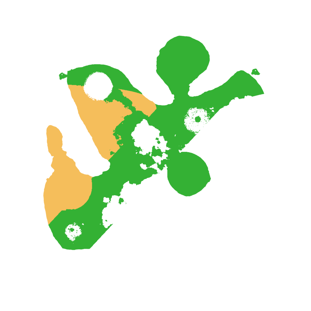 Biome Rust Map: Procedural Map, Size: 2000, Seed: 6610393