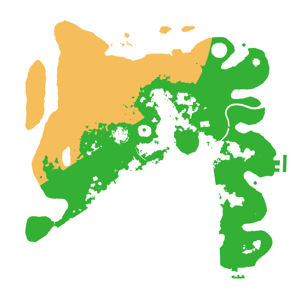 Biome Rust Map: Procedural Map, Size: 3500, Seed: 2006782160