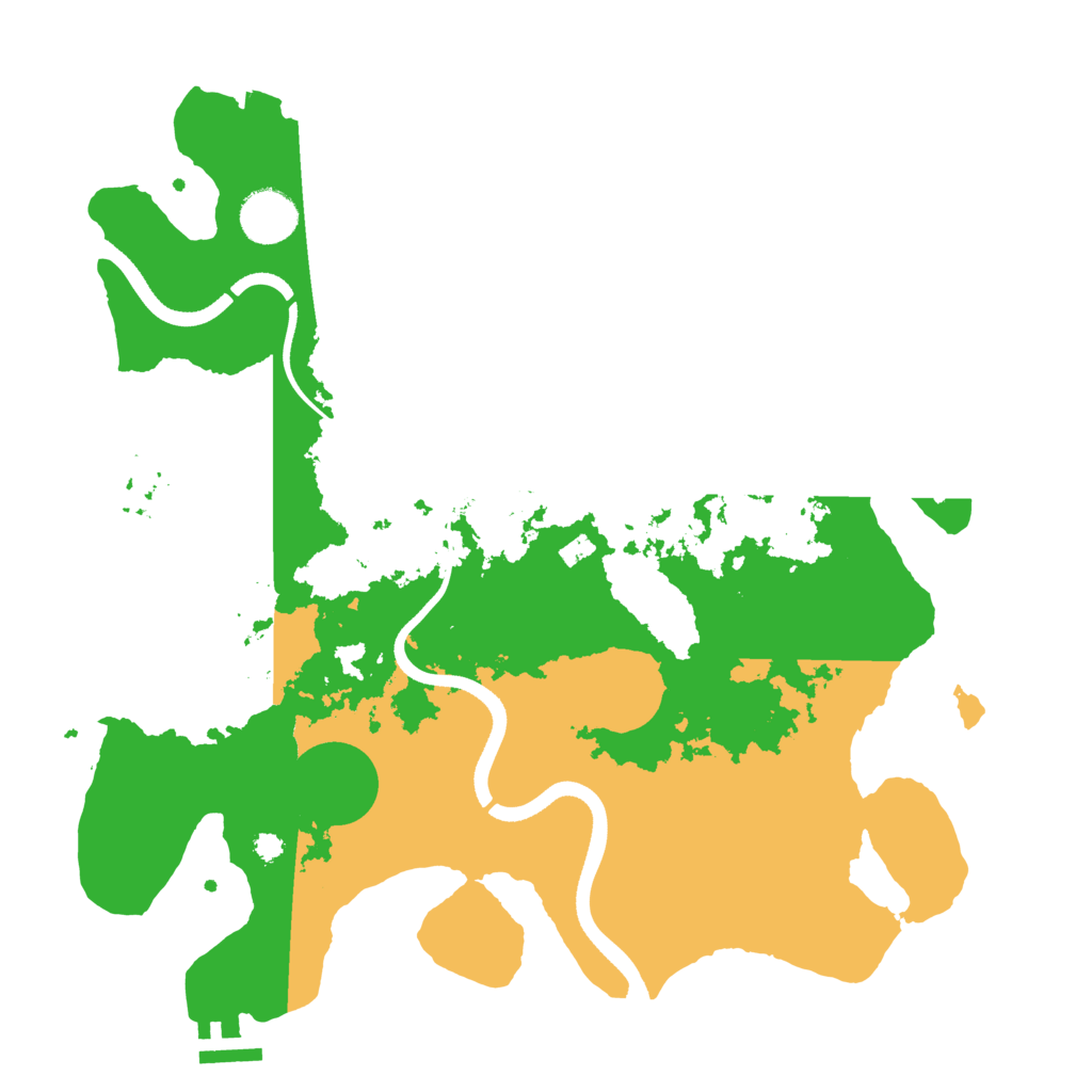 Biome Rust Map: Procedural Map, Size: 3500, Seed: 43625123