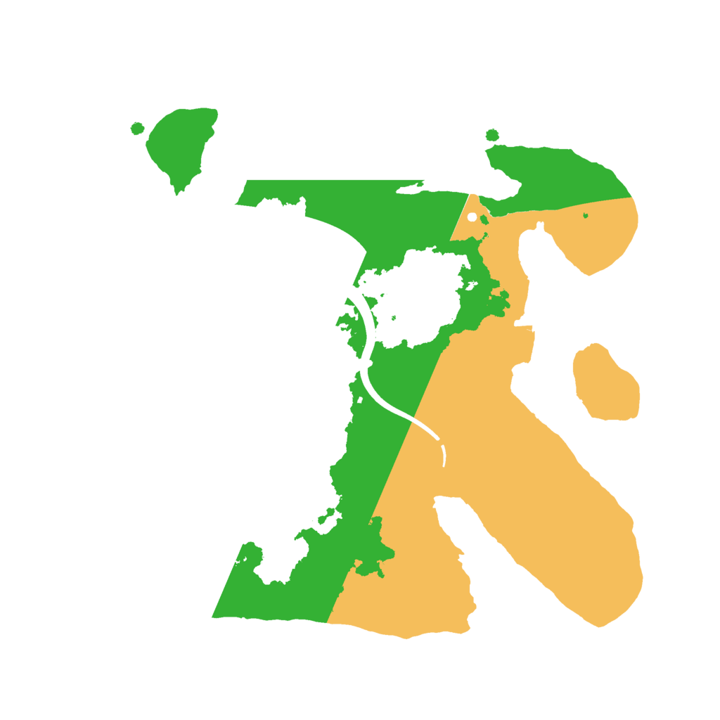 Biome Rust Map: Procedural Map, Size: 2250, Seed: 21393801