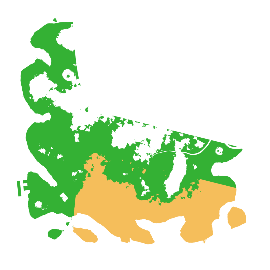 Biome Rust Map: Procedural Map, Size: 3500, Seed: 43341537