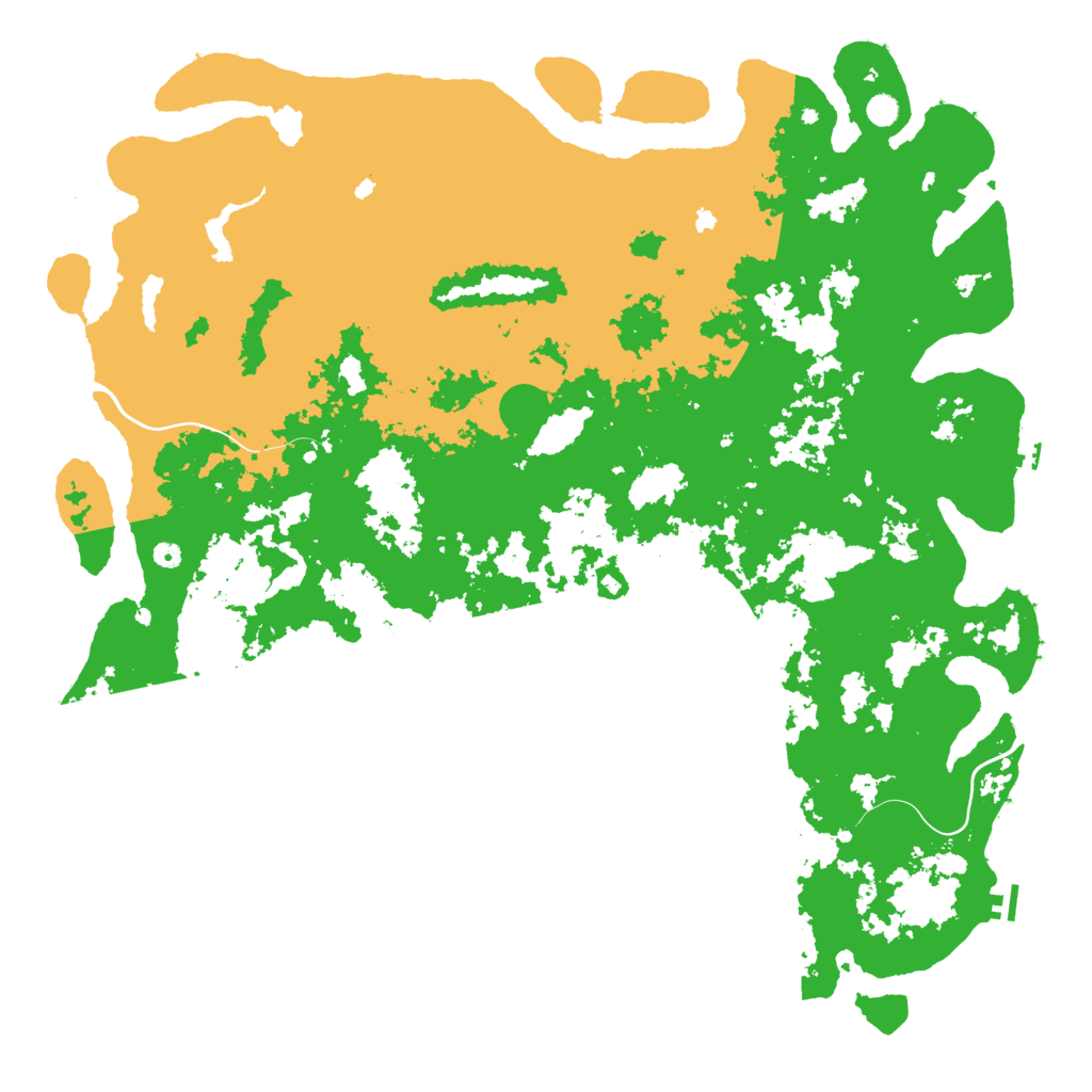 Biome Rust Map: Procedural Map, Size: 6000, Seed: 83681820