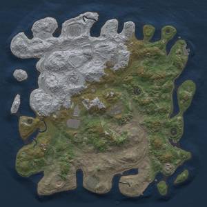 Thumbnail Rust Map: Procedural Map, Size: 4250, Seed: 1100551442, 17 Monuments