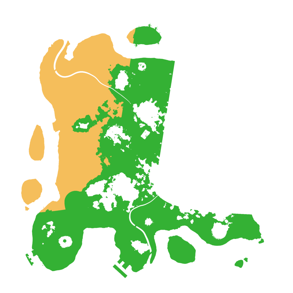 Biome Rust Map: Procedural Map, Size: 3500, Seed: 69025683