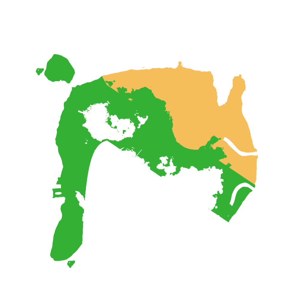 Biome Rust Map: Procedural Map, Size: 2000, Seed: 369637498