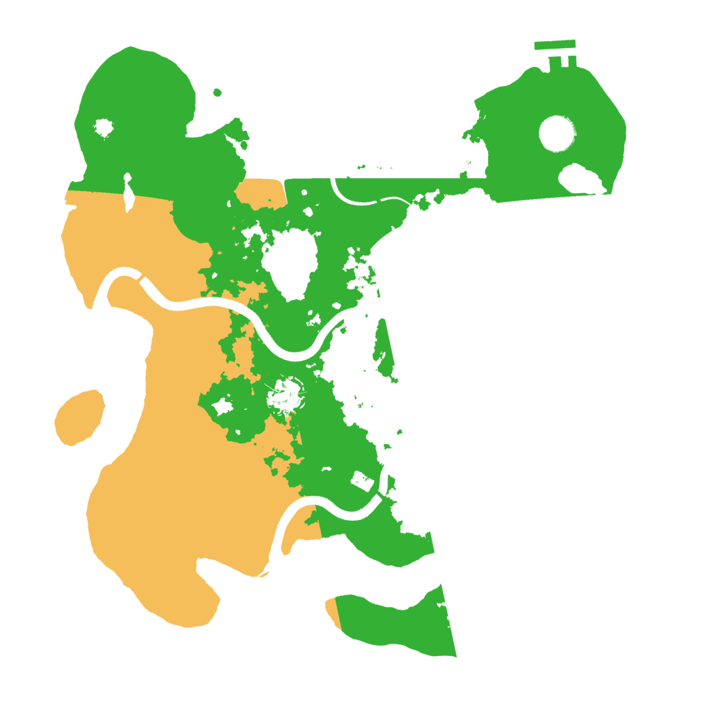 Biome Rust Map: Procedural Map, Size: 3500, Seed: 57487359