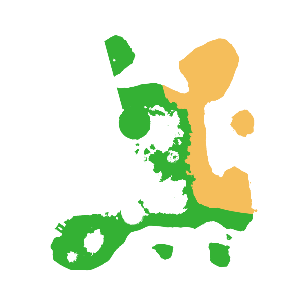 Biome Rust Map: Procedural Map, Size: 2500, Seed: 543882170