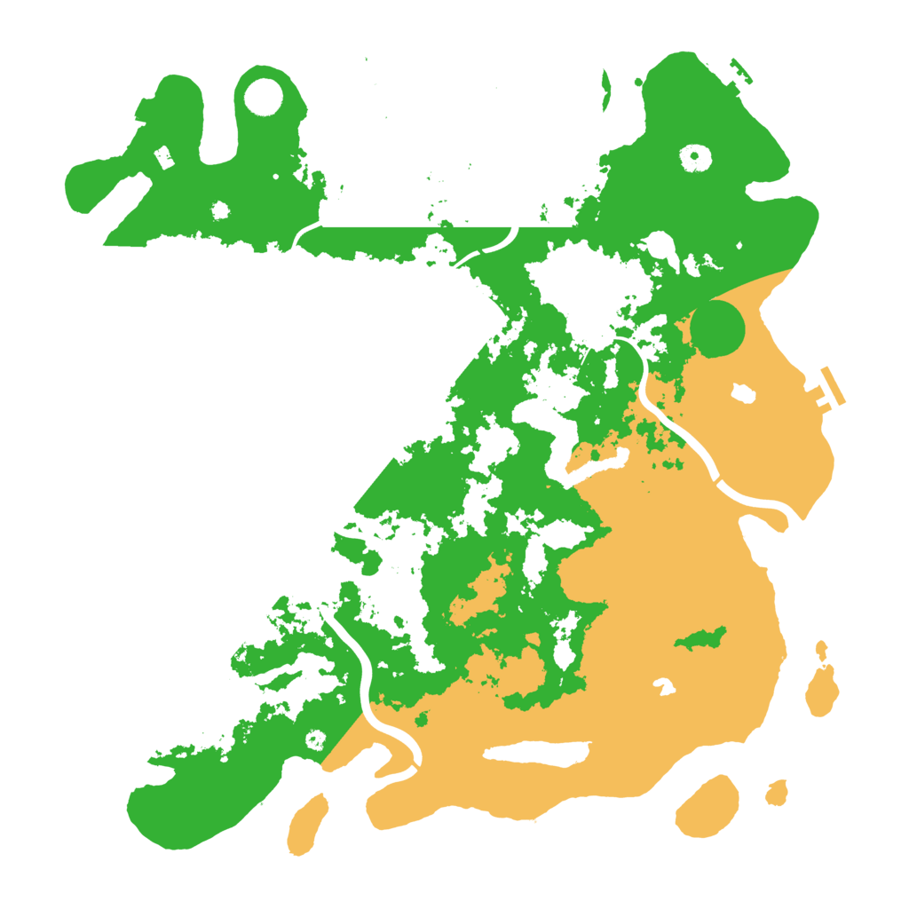 Biome Rust Map: Procedural Map, Size: 4500, Seed: 268925396