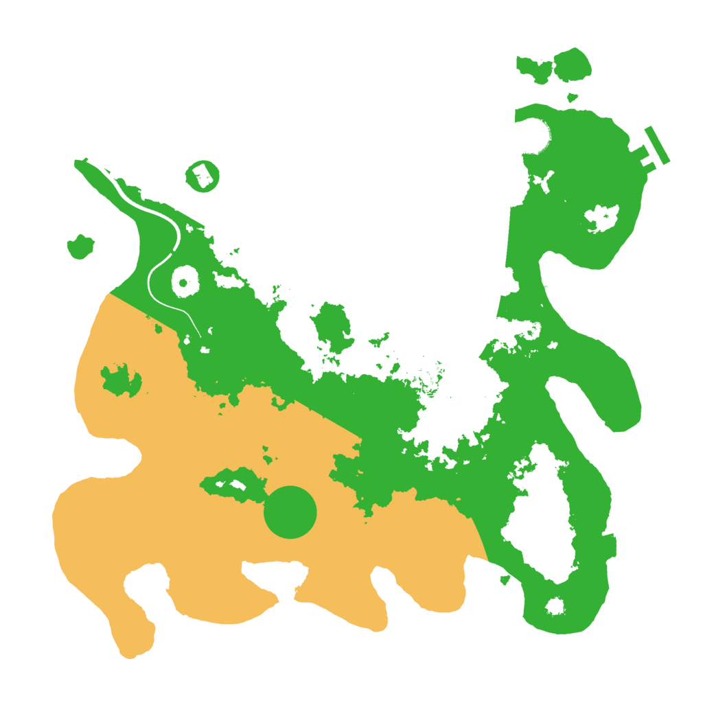 Biome Rust Map: Procedural Map, Size: 3500, Seed: 452565