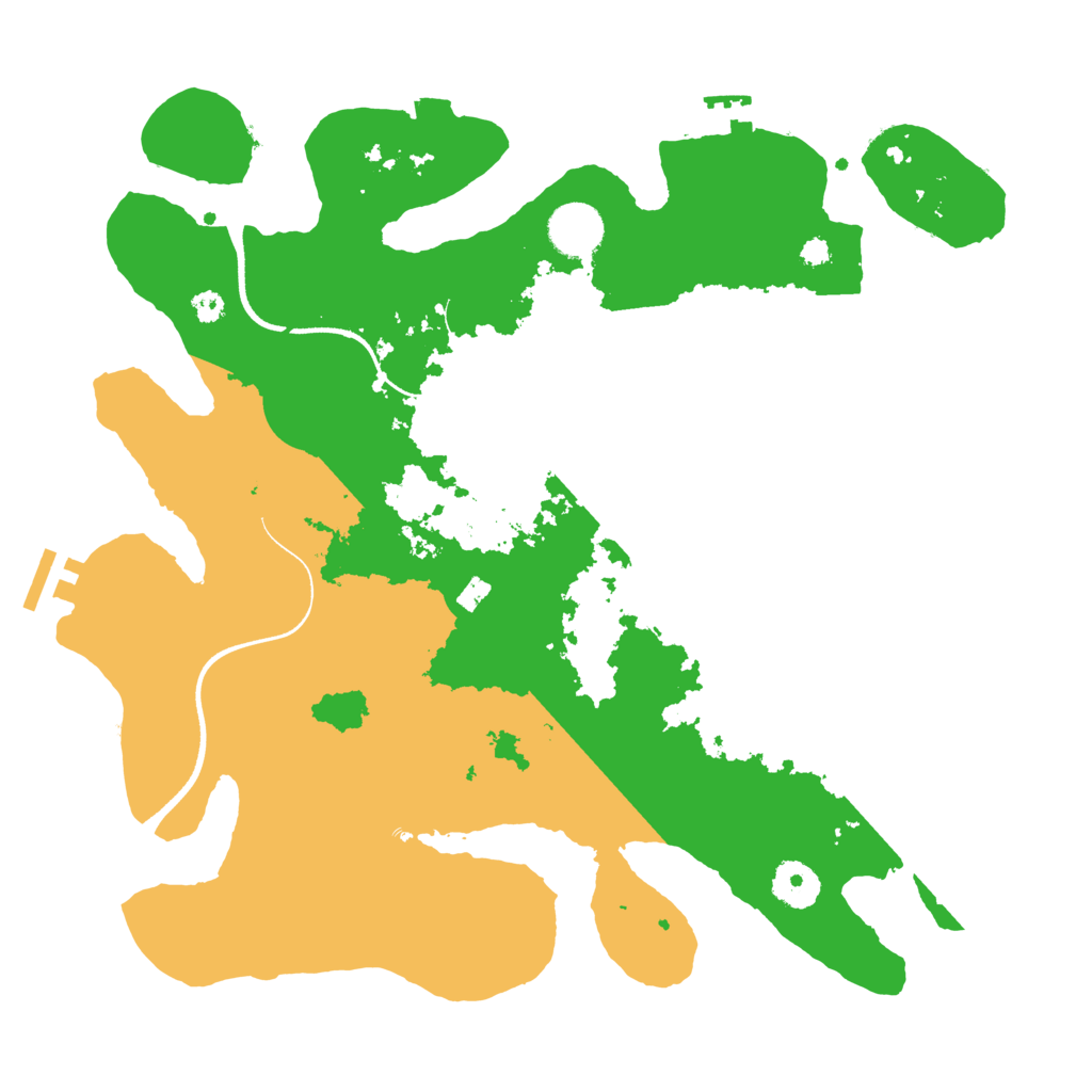 Biome Rust Map: Procedural Map, Size: 3500, Seed: 1312