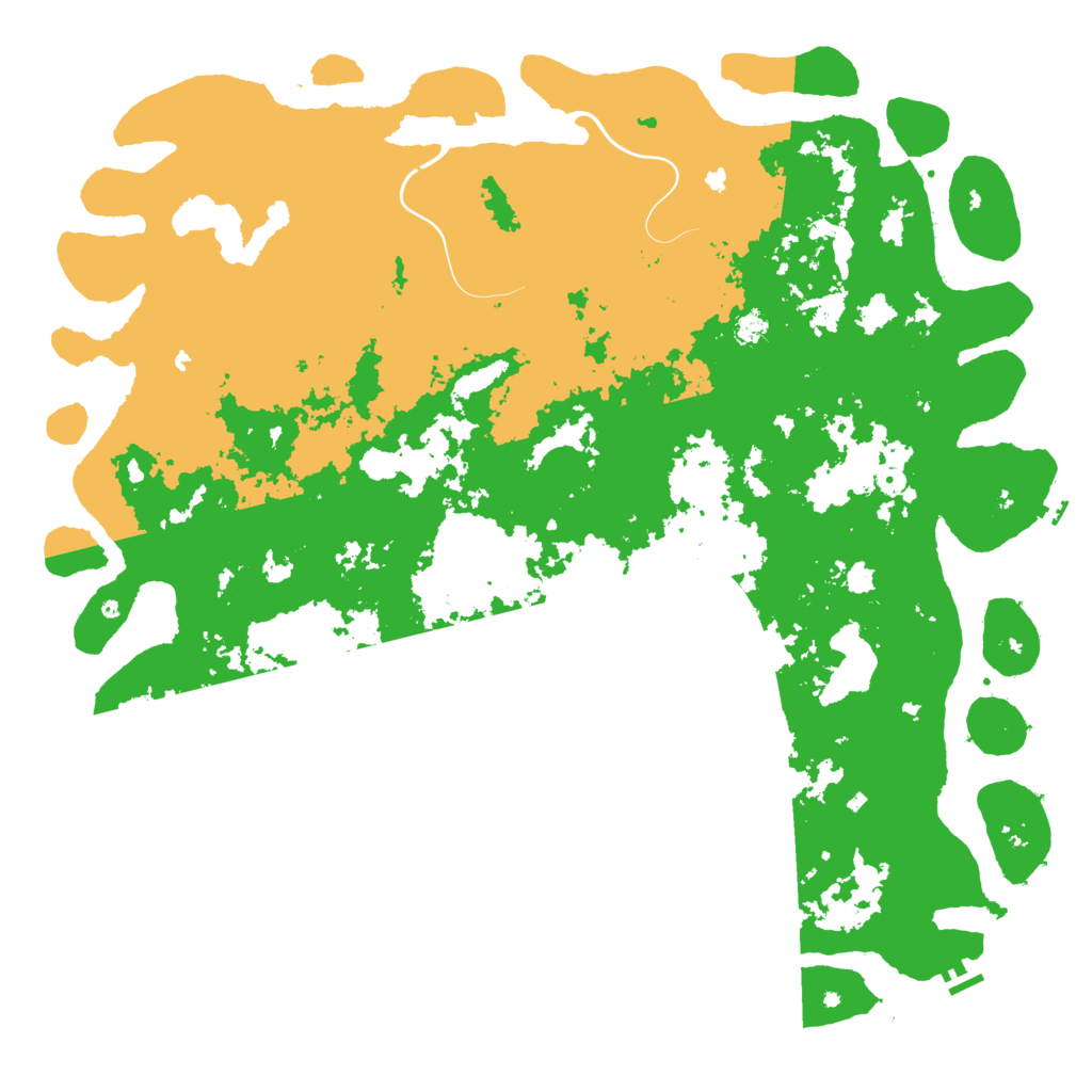 Biome Rust Map: Procedural Map, Size: 6000, Seed: 1254552281