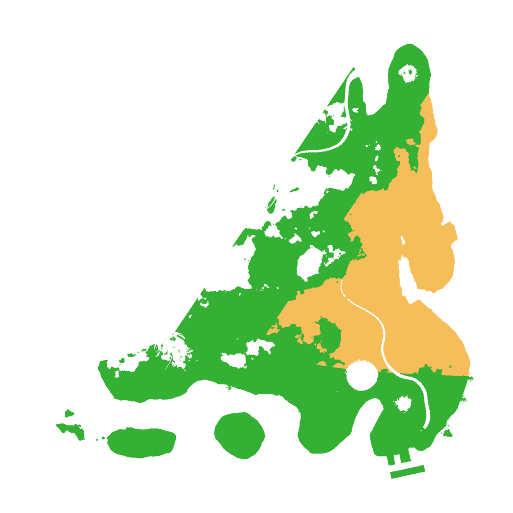 Biome Rust Map: Procedural Map, Size: 3000, Seed: 2147483632