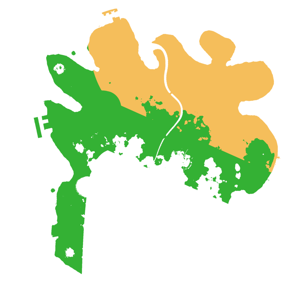 Biome Rust Map: Procedural Map, Size: 3000, Seed: 88664