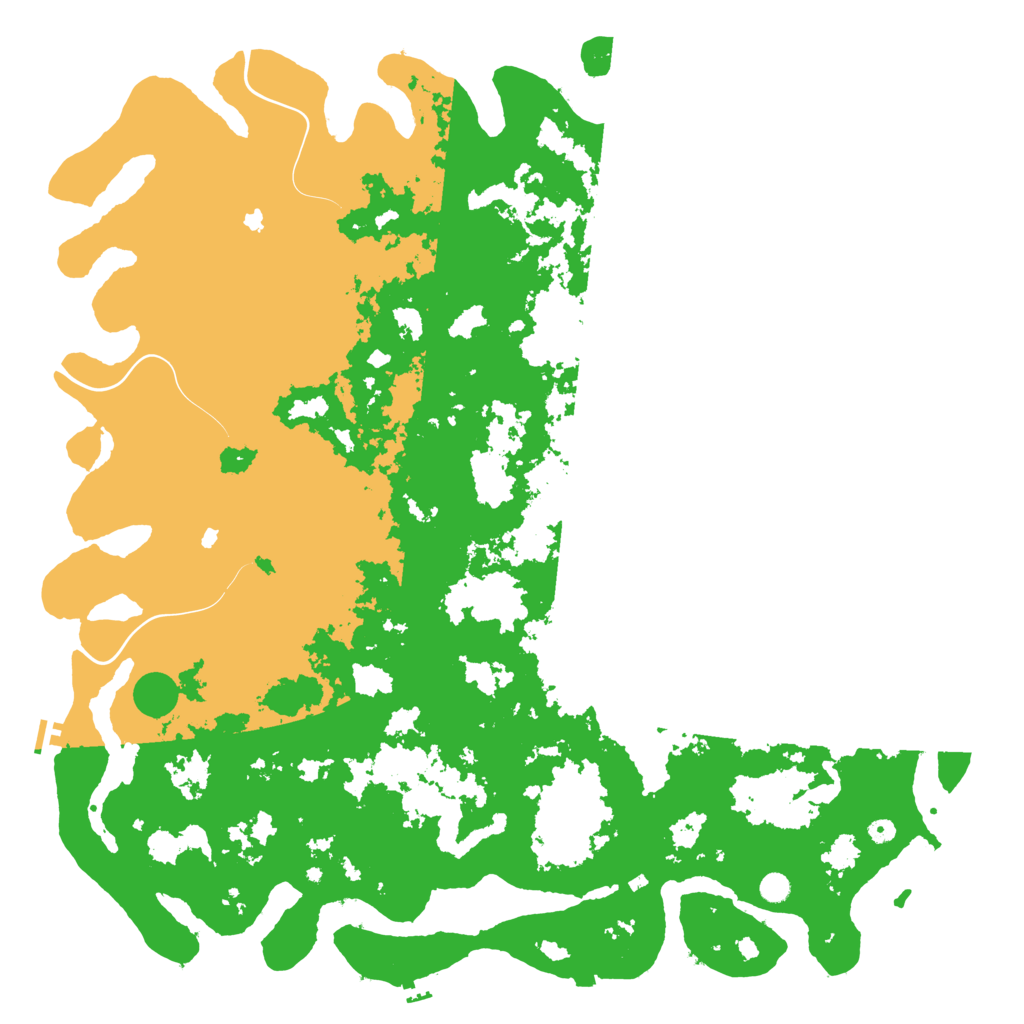 Biome Rust Map: Procedural Map, Size: 6000, Seed: 50150