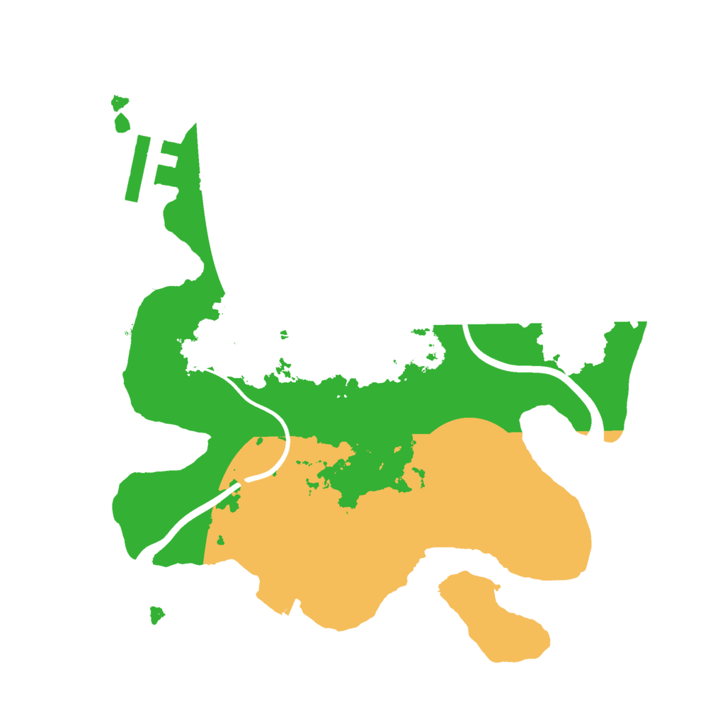 Biome Rust Map: Procedural Map, Size: 2200, Seed: 314159230