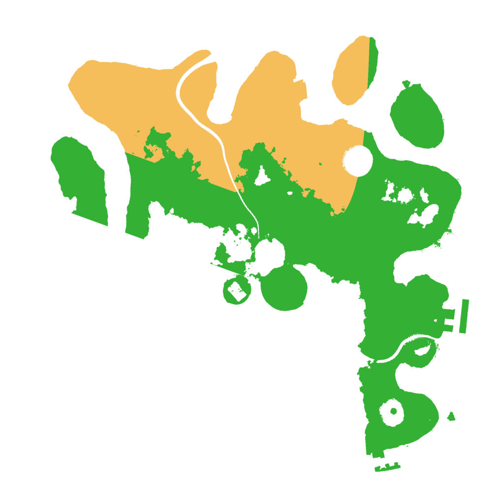 Biome Rust Map: Procedural Map, Size: 3000, Seed: 1252322151