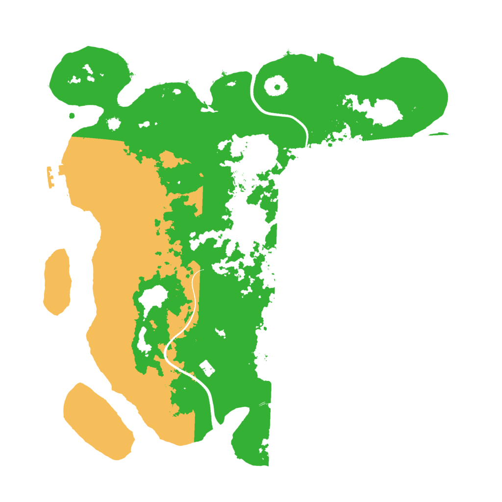 Biome Rust Map: Procedural Map, Size: 3500, Seed: 678497