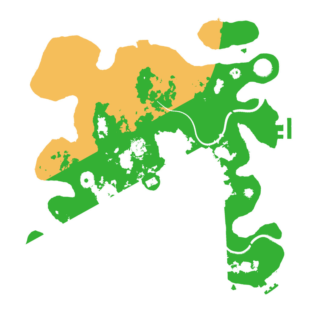 Biome Rust Map: Procedural Map, Size: 3000, Seed: 27546