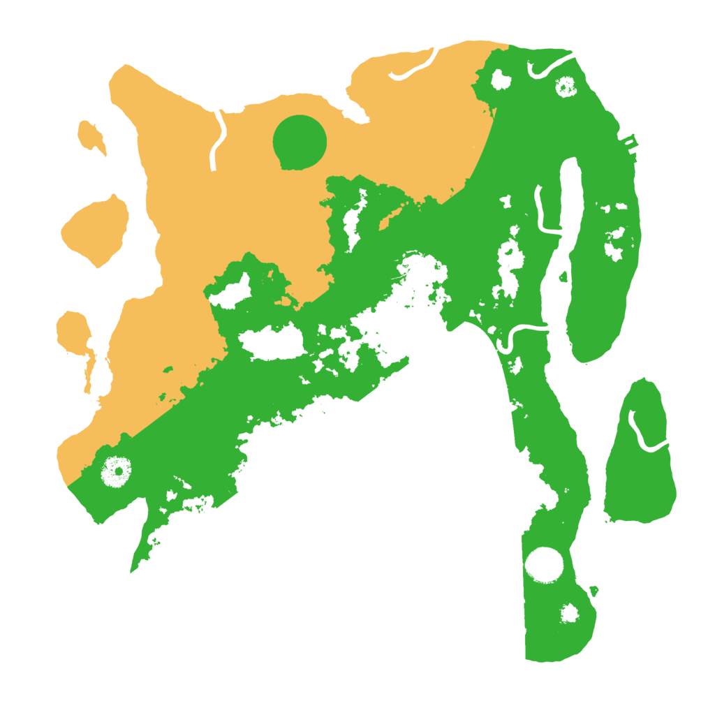 Biome Rust Map: Procedural Map, Size: 3500, Seed: 27090223