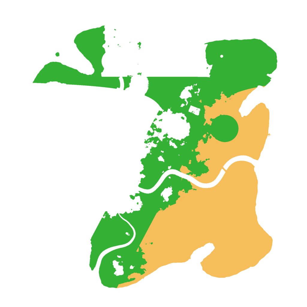 Biome Rust Map: Procedural Map, Size: 3000, Seed: 1223764243