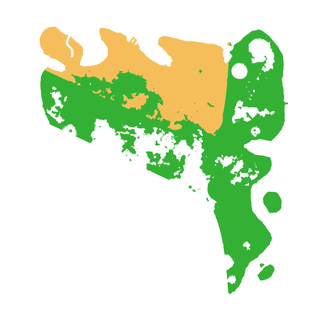 Biome Rust Map: Procedural Map, Size: 3500, Seed: 29372