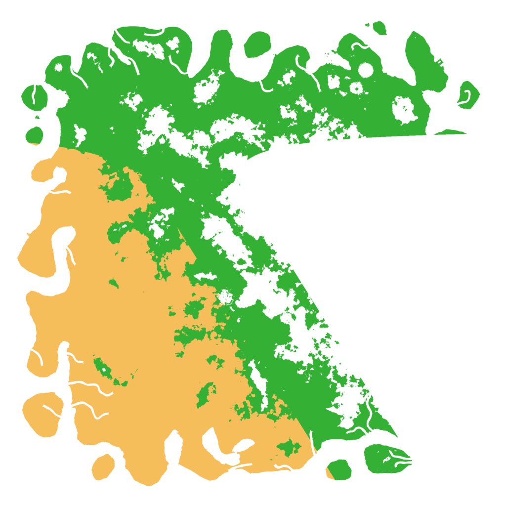 Biome Rust Map: Procedural Map, Size: 6000, Seed: 38888