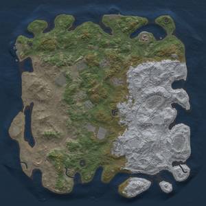 Thumbnail Rust Map: Procedural Map, Size: 4500, Seed: 611873503, 18 Monuments