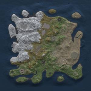 Thumbnail Rust Map: Procedural Map, Size: 3500, Seed: 1645561213, 16 Monuments