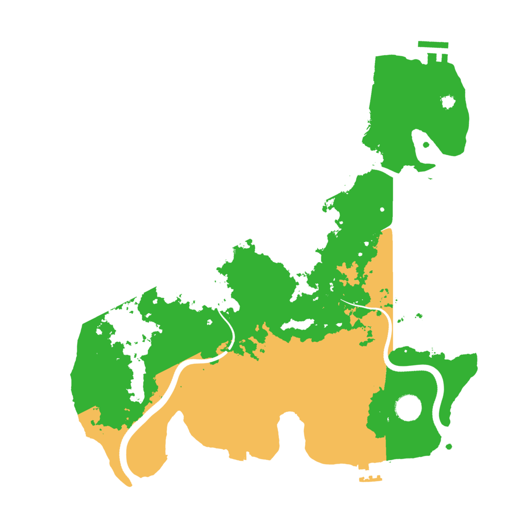 Biome Rust Map: Procedural Map, Size: 3500, Seed: 1306547245