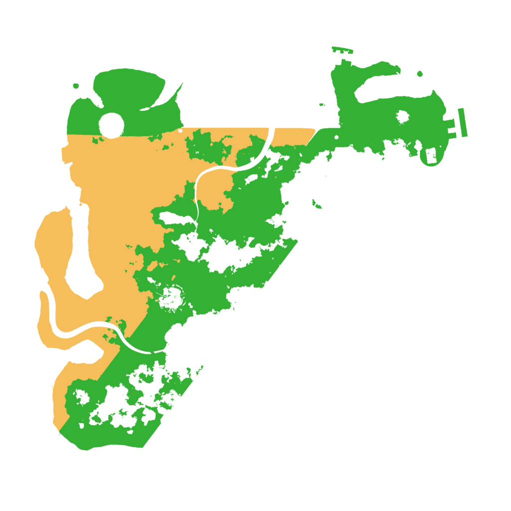 Biome Rust Map: Procedural Map, Size: 3600, Seed: 25320