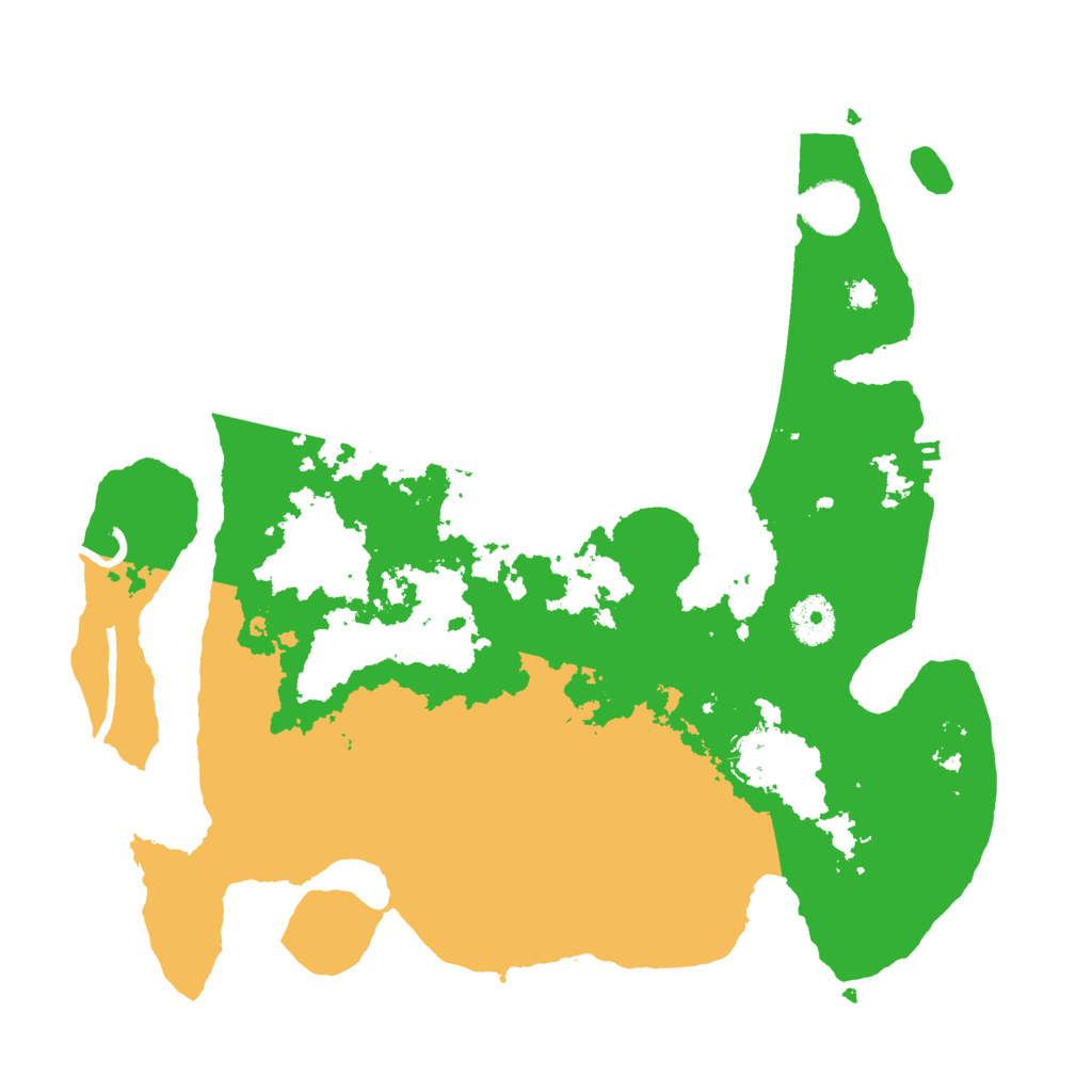 Biome Rust Map: Procedural Map, Size: 3500, Seed: 952371