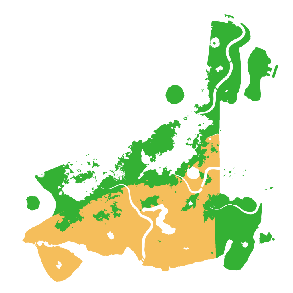 Biome Rust Map: Procedural Map, Size: 4500, Seed: 109360600