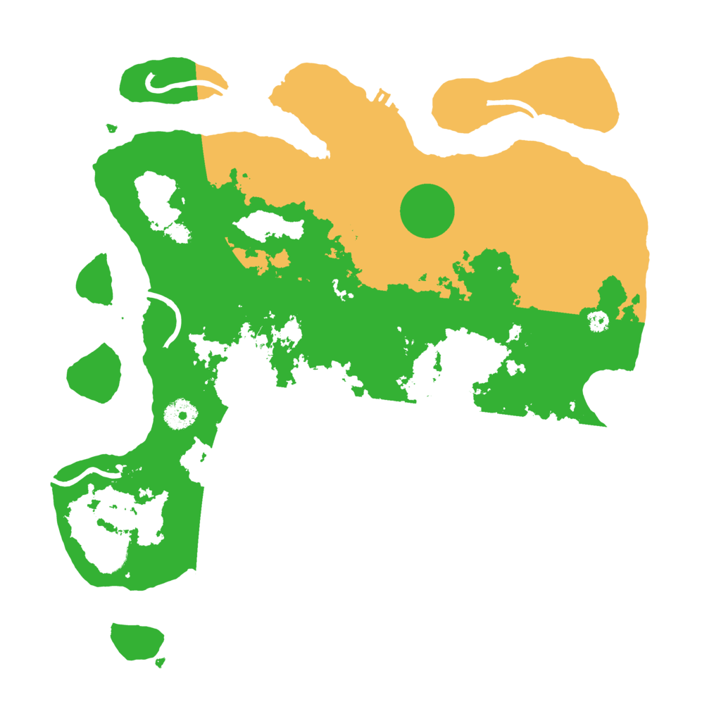 Biome Rust Map: Procedural Map, Size: 3500, Seed: 443973625