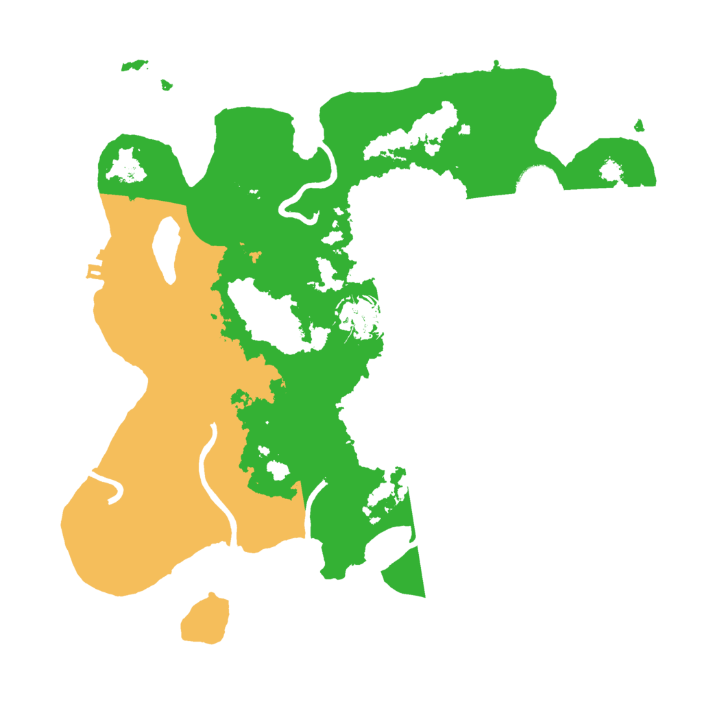 Biome Rust Map: Procedural Map, Size: 3000, Seed: 696969968