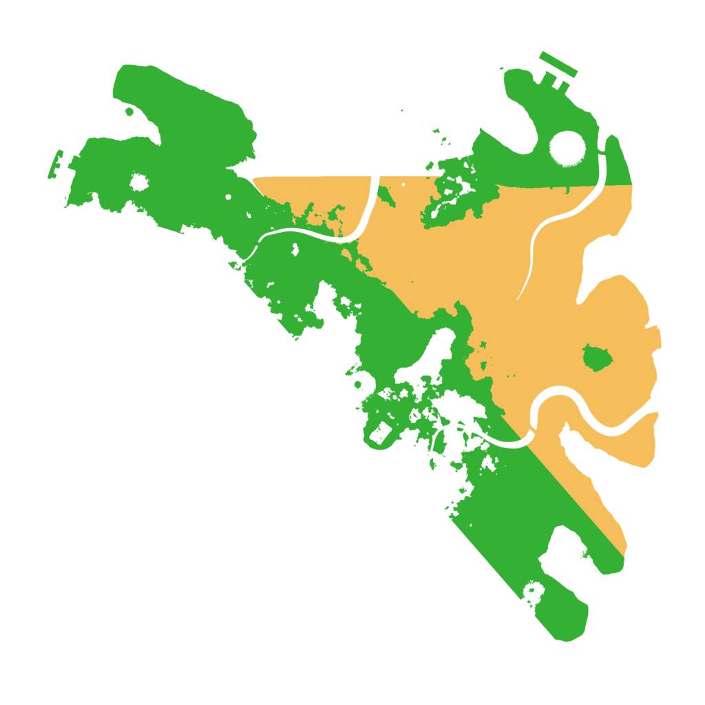 Biome Rust Map: Procedural Map, Size: 3500, Seed: 689611019