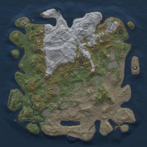 Thumbnail Rust Map: Procedural Map, Size: 4250, Seed: 1434642227, 18 Monuments